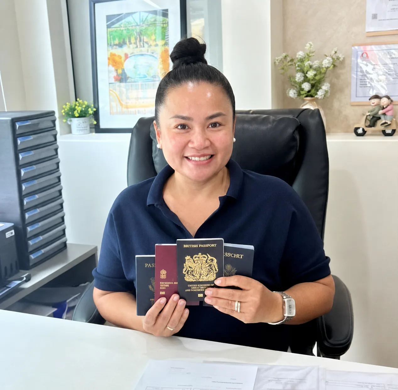 Next Step Hua Hin manager Mattie welcoming clients at the Hua Hin office