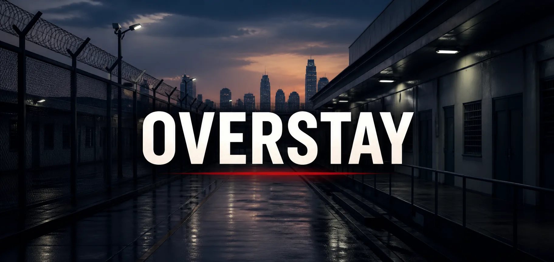 Thailand overstay warning with a Bangkok immigration detention setting