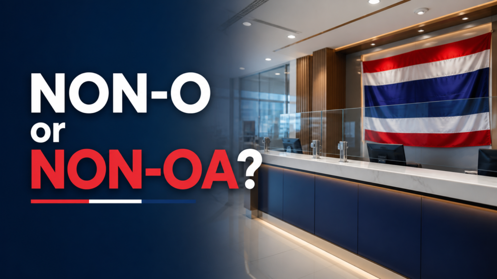 Non-O eller Non-O-A pensionärsvisum vid en thailändsk immigrationsdisk
