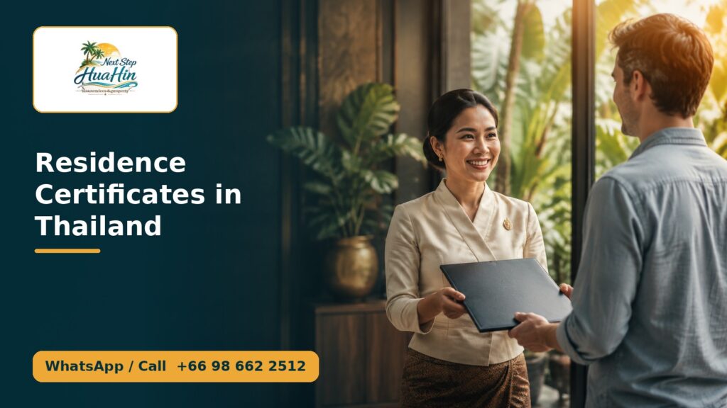 Residence Certificates in Thailand – Next Step Hua Hin