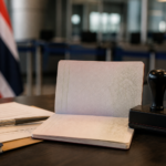 Thailändischer Immigrationsschalter mit Reisepass und Einreisestempel zu den Visumänderungen 2026