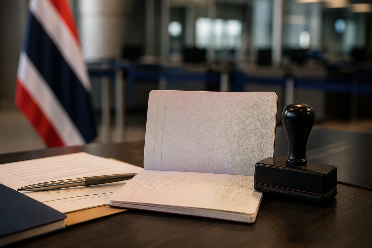 Passport and arrival documentation for Thailand